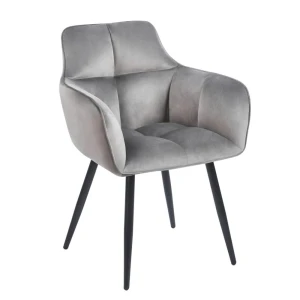 Krzesło velvet (szare) Furnitex 1