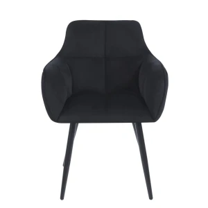 Krzesło velvet (czarne) Furnitex 2
