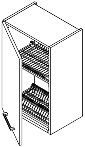 45 Górna głęboka jednodrzwiowa ociekarka, wys.71 KAM 2