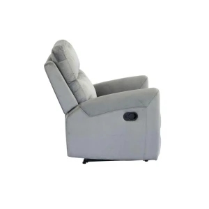PRZEDSPRZEDAŻ -15% do 09.10 ! Fotel wypoczynkowy rozkładany velvet (szary) Furnitex 2
