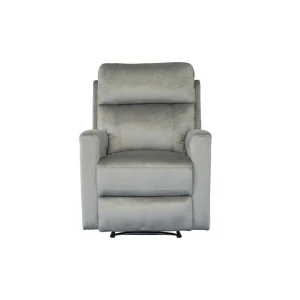 PRZEDSPRZEDAŻ -15% do 09.10 ! Fotel wypoczynkowy rozkładany velvet (szary) Furnitex 5