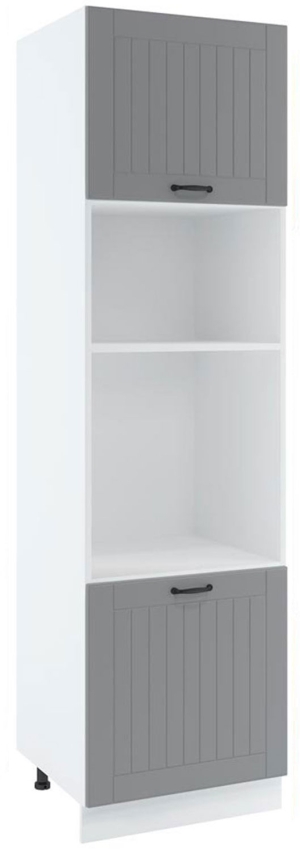 60 dolna słupek zabudowa piekarnika zlicowanego z linią blatu i mikrofalówki wys. 235.7 cm