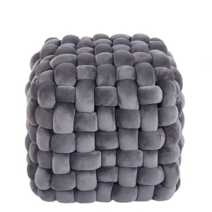 Puf velvet (szary) Furnitex 2