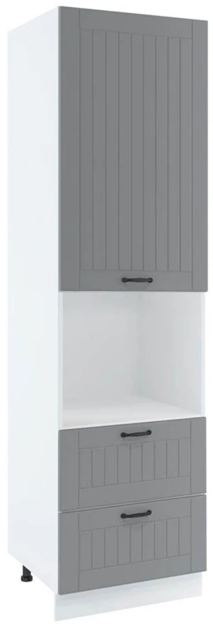 60 dolna słupek zabudowa piekarnika kompaktowego, 2 szuflady wys. 235.7 cm Layman 1