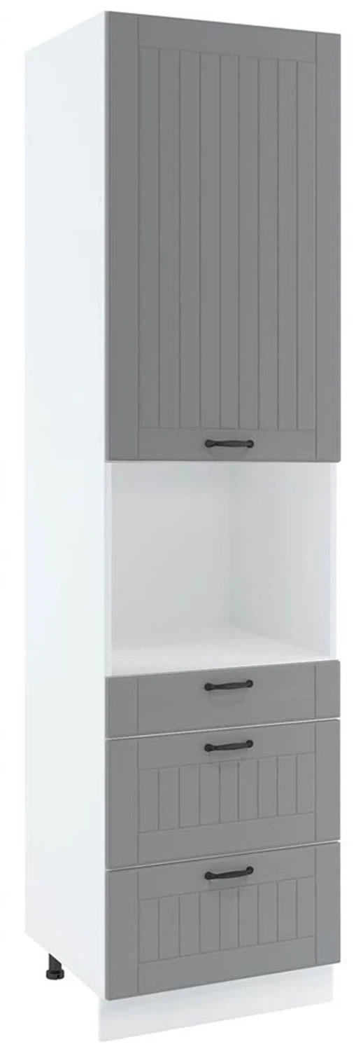60 dolna słupek zabudowa piekarnika kompaktowego, 3 szuflady wys. 213.7 cm Layman