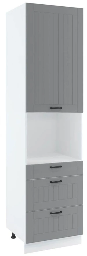 60 dolna słupek zabudowa piekarnika kompaktowego, 3 szuflady wys. 235.7 cm Layman 1