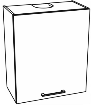 60 Górna 1 drzwi, zabudowa okapu, wys.71
