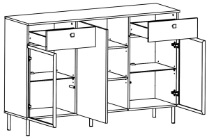 Komoda elegancki kaszmir Kiss K-KOM2 Layman 2