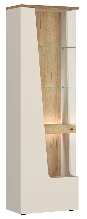 Witryna jednodrzwiowa do salonu lewa Cut Out CTUV01 Meble Wójcik 1