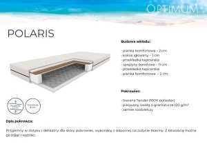 Materac 180x200 bonelowy Polaris Optimum Materace 2