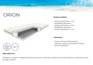 Materac 180x200 bonelowy Orion Optimum Materace 3