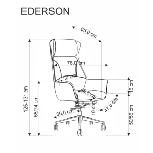 EDERSON fotel gabinetowy cappuccino Halmar 11