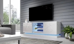 Szafka RTV QIU 160 z niebieskim oświetleniem LED Cama Meble 2