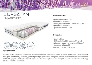 Materac 120x200 kieszeniowy Bursztyn Optimum Materace 2