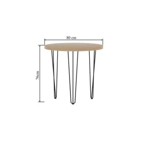 PRZEDSPRZEDAŻ -15% do 30.01 ! Stół okrągły (dąb artisan + nogi III) Fi80 Furnitex 2