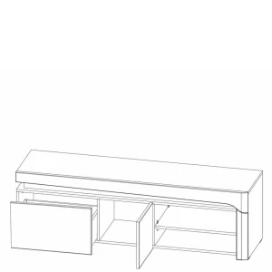 Szafka RTV 160 Thea White WHTV-1 Restol 2