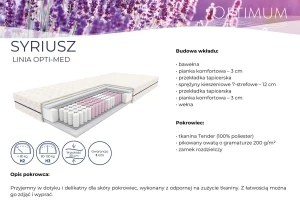 Materac 100x200 kieszeniowy Syriusz Optimum Materace 2