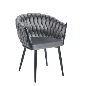 Krzesło velvet - Riviera 91 szare Furnitex 1