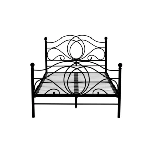 Łóżko metalowe 120x200 (czarne) Furnitex 2