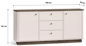 Duża komoda Vilavio 03 ML Meble 3