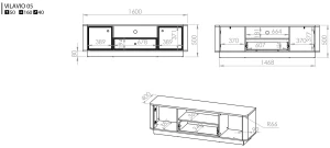 Szafka RTV Vilavio 05 ML Meble 2