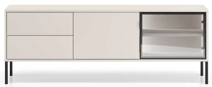 Szafka RTV z witryną w kolorze Cashmere BARNEE 04-002 ML Meble 5