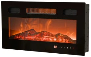 Biała szafka RTV z kominkiem elektrycznym Luxe EF Cama Meble 4