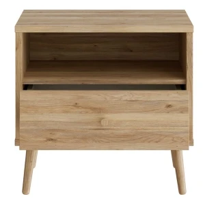Szafka nocna w kolorze dąb mauvella Harllson HLTK111EC-D108 Meble Forte 6
