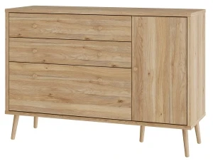 Komoda z szufladami i drzwiami w kolorze dąb mauvella Harllson HLTK221REC-D108 Meble Forte 7