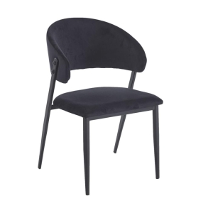Krzesło czarne velvet Riviera 100
