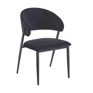 Krzesło czarne velvet Riviera 100 Furnitex 1