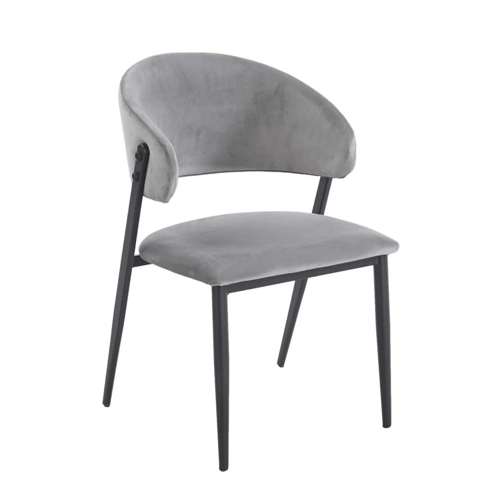 Krzesło szare velvet Riviera 91 Furnitex