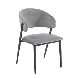 Krzesło szare velvet Riviera 91 Furnitex 1