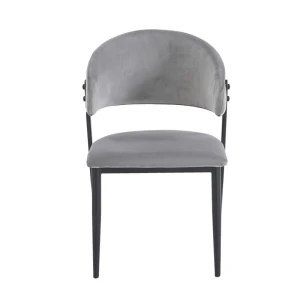 Krzesło szare velvet Riviera 91 Furnitex 4