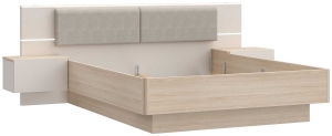 Łóżko 160x200  (bez materaca i stelarzu) Panoptik PNPL3161B-Q203
