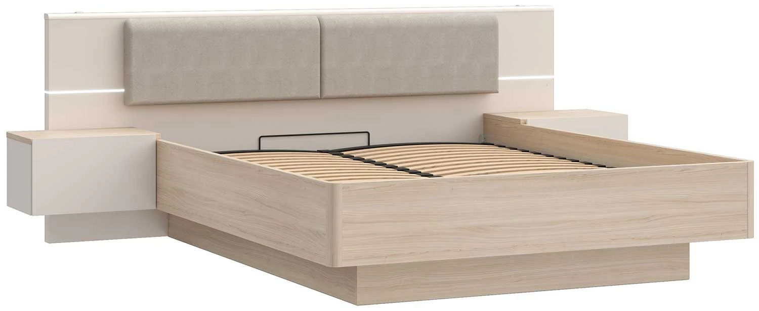 Łóżko 160x200 z podnoszonym stelarzem (bez materaca) Panoptik PNPL3162B-Q203 Meble Forte