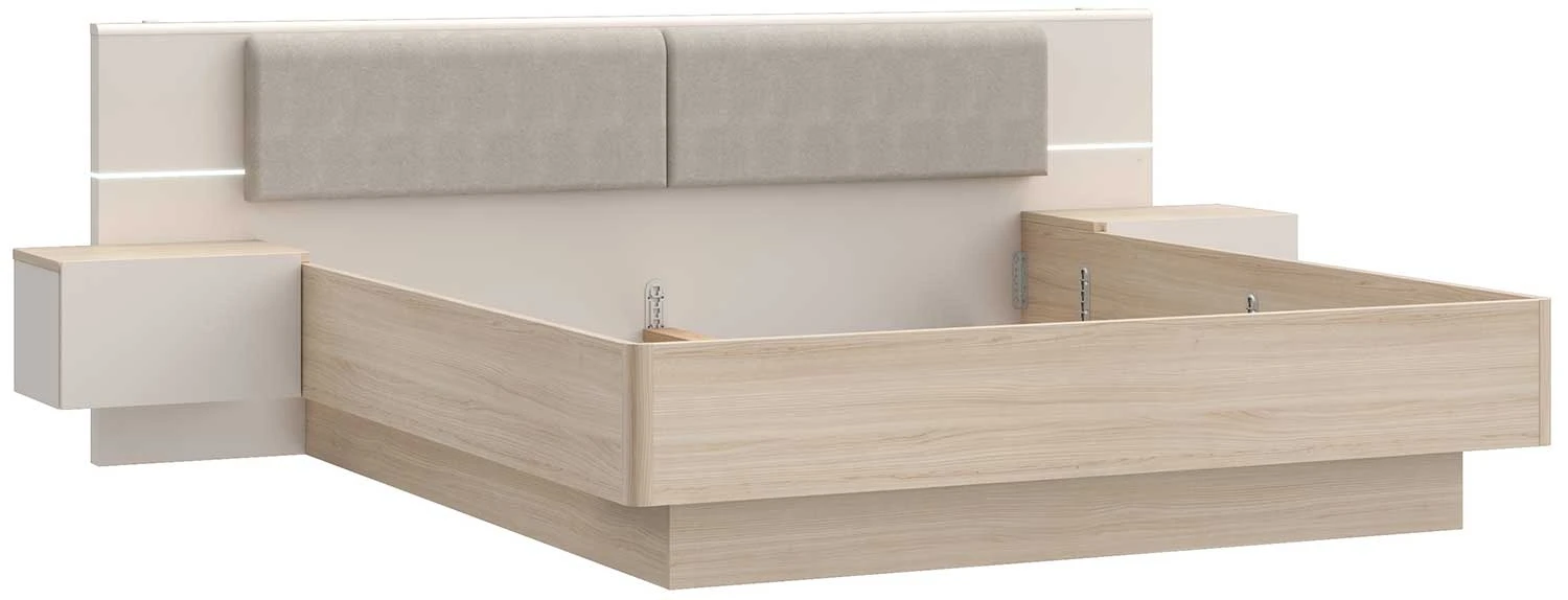 Łóżko 180x200  (bez materaca i stelarzu) Panoptik PNPL3181B-Q203 Meble Forte