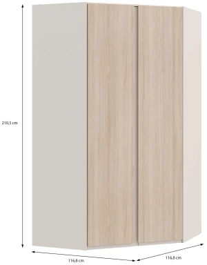 Szafa narożna dwudrzwiowa Panoptik PNPS926-Q170 Meble Forte 3