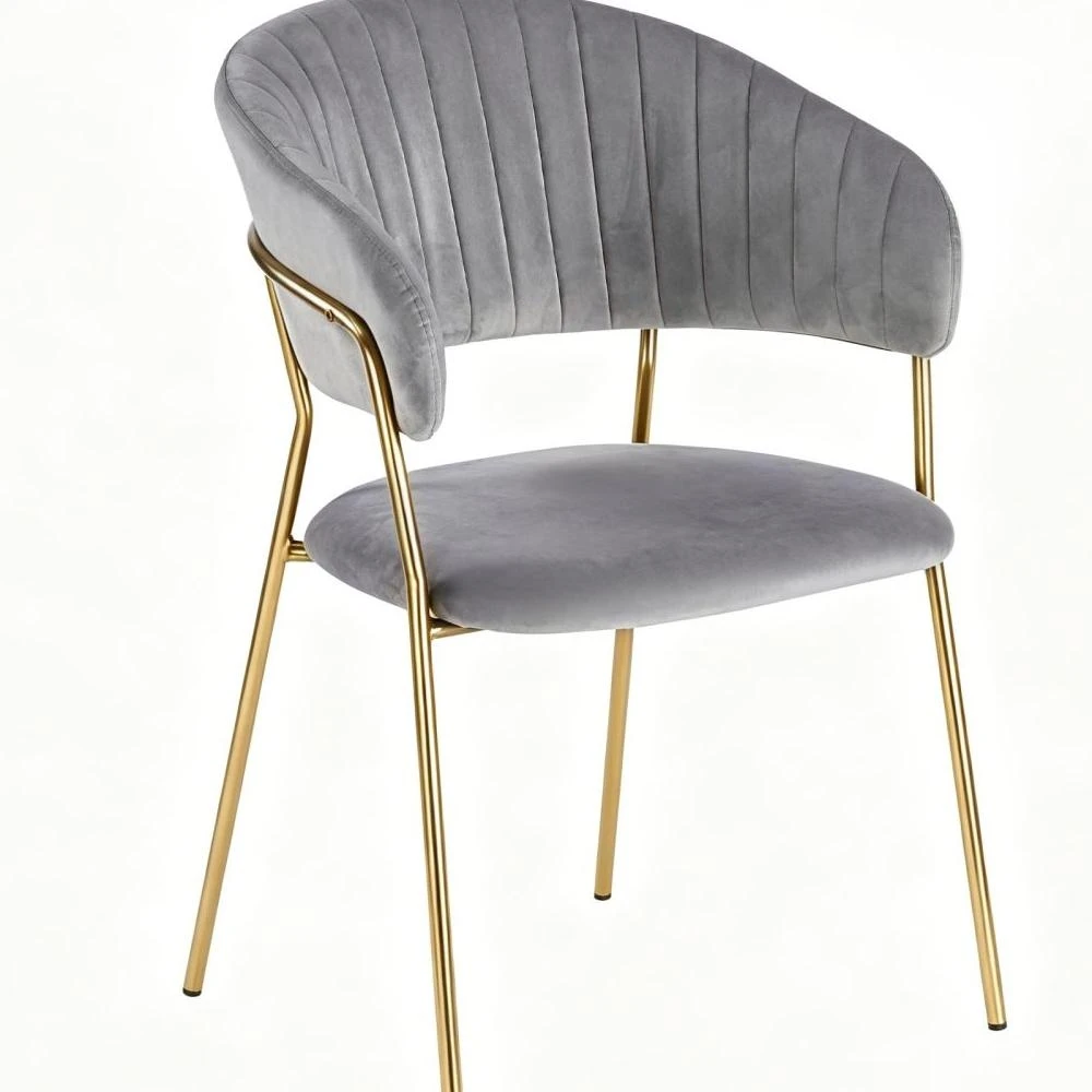 Krzesło velvet - Riviera 91 szare Furnitex