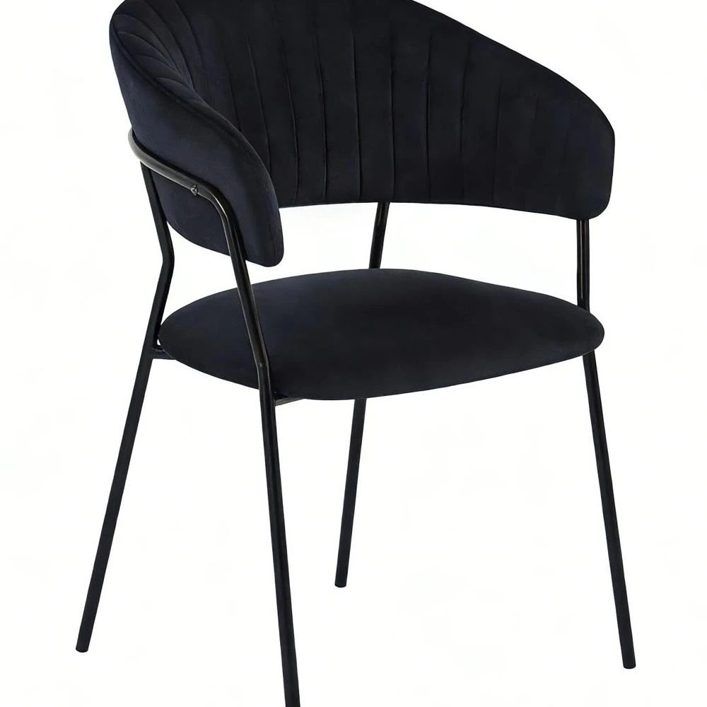 Krzesło velvet - Riviera 100 czarne Furnitex