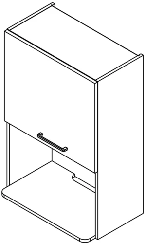 60 Górna szafka do mikrofali wolnostojącej wys. 90 cm (podnośnik z reg. mocy) KAM 2