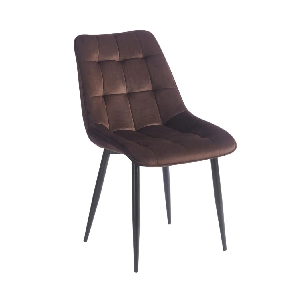 PRZEDSPRZEDAŻ -15% do 16.06 ! Krzesło velvet - Riviera 28 brązowe Furnitex