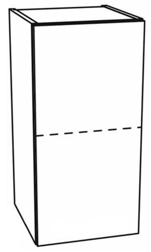 Górna 1 drzwi, 1 półka, wys.61 połysk KAM 1