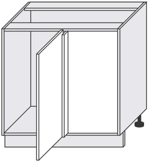 dolny narożnik wsuwny prawy z koszem Maxima Puro Corner Comfort Gama Meble 1