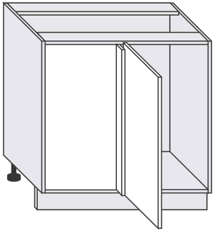 dolny narożnik wsuwny lewy z koszem Maxima Classic Corner Comfort