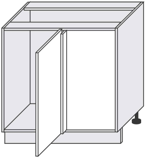 dolny narożnik wsuwny prawy z koszem Maxima Puro Corner Comfort