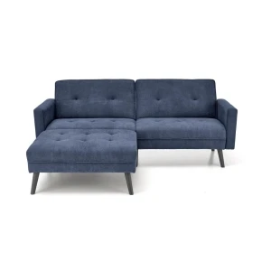 CORNELIUS sofa rozkładana z funkcją narożnika niebieska Halmar 2