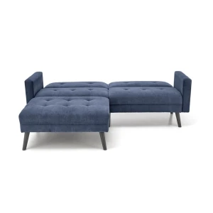 CORNELIUS sofa rozkładana z funkcją narożnika niebieska Halmar 3