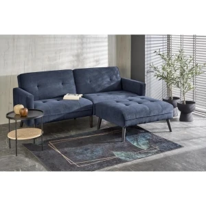 CORNELIUS sofa rozkładana z funkcją narożnika niebieska Halmar 6