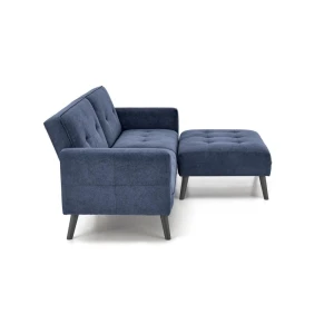 CORNELIUS sofa rozkładana z funkcją narożnika niebieska Halmar 7